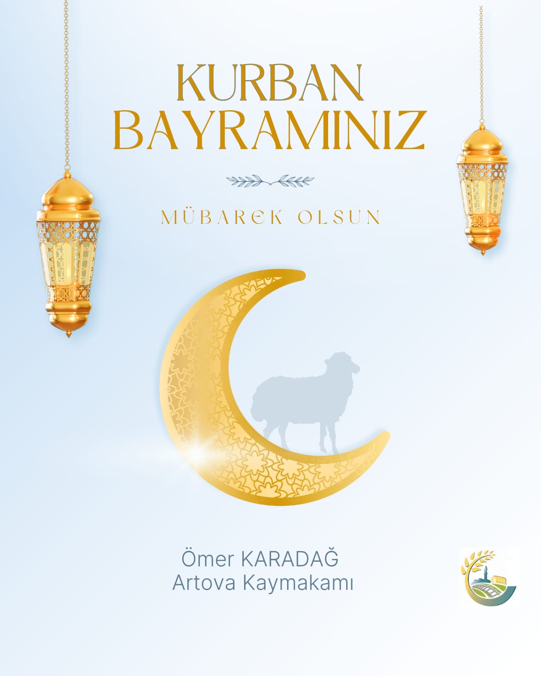 Kaymakamımız Sayın Ömer KARADAĞ 'ın Kurban Bayramı Mesajı